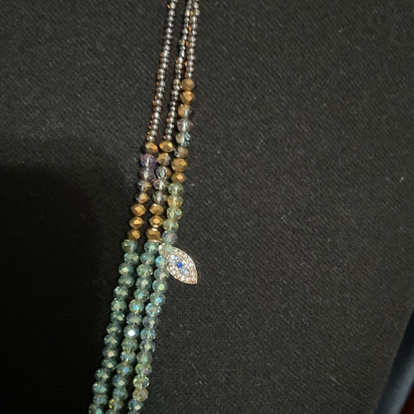 lonna & lilly Gold-Tone Paé Evil Eye Charm Beaded 36" Triple-Strand
Necklace - Picture 2 of 3